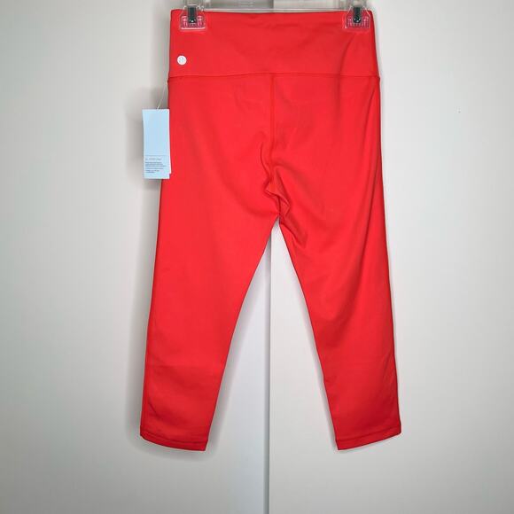 Zella NWT Studio Lite Crop Leggings Red Firelight Sz Small - Picture 3 of 6